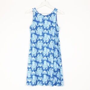 Lilly Pulitzer Kristen Dress Deep Indigo Joy Ride Elephant